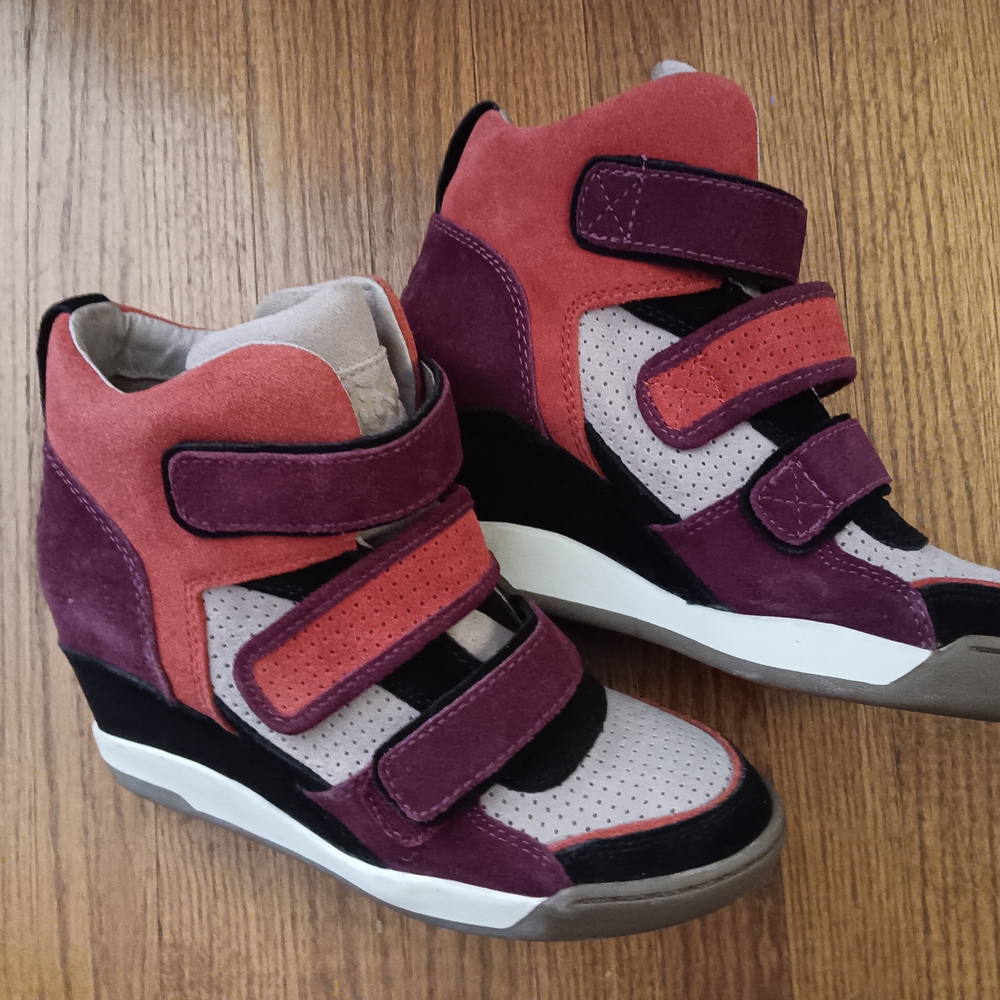 ASH LIMITED High-Top Sneakers with Velcro Straps,  New no Tags
